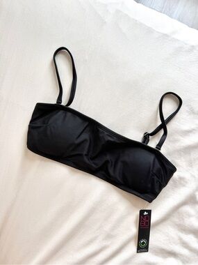 Black Bandeau Bikini top with Adjustable Straps